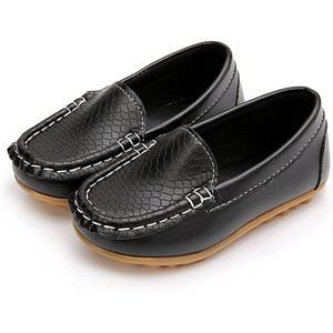 LONSOEN Toddler/Little Kid Boys Girls Soft Synthetic Leather Loafer size 6.5